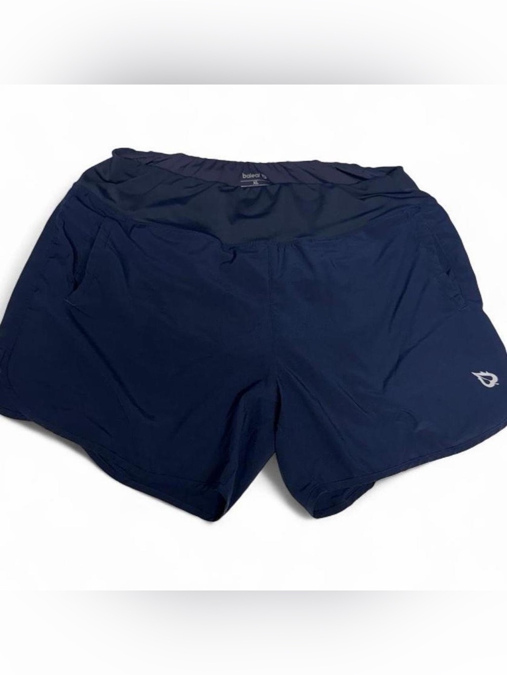 Baleaf Women’s XL Navy Blue Running Shorts Built-In Liner Pockets